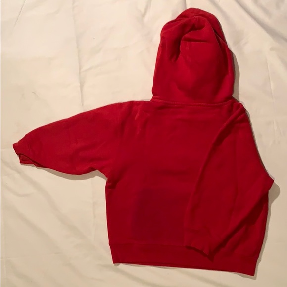 GAP Kids Red Hooded Classic Sweatshirt XS Size 4 - Picture 2 of 4